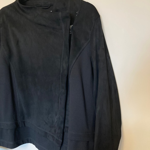 Rachel Roy 2X faux suede moto jacket - Picture 5 of 6